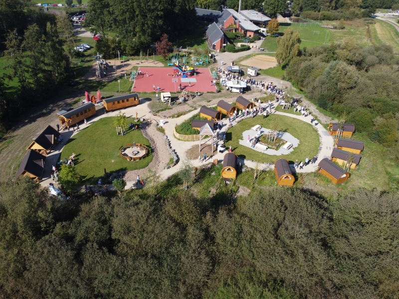 TimberTeam multi-unit hobbit cabin project at Dümmer See, Germany