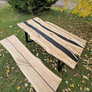 Massivholztisch Set Eiche