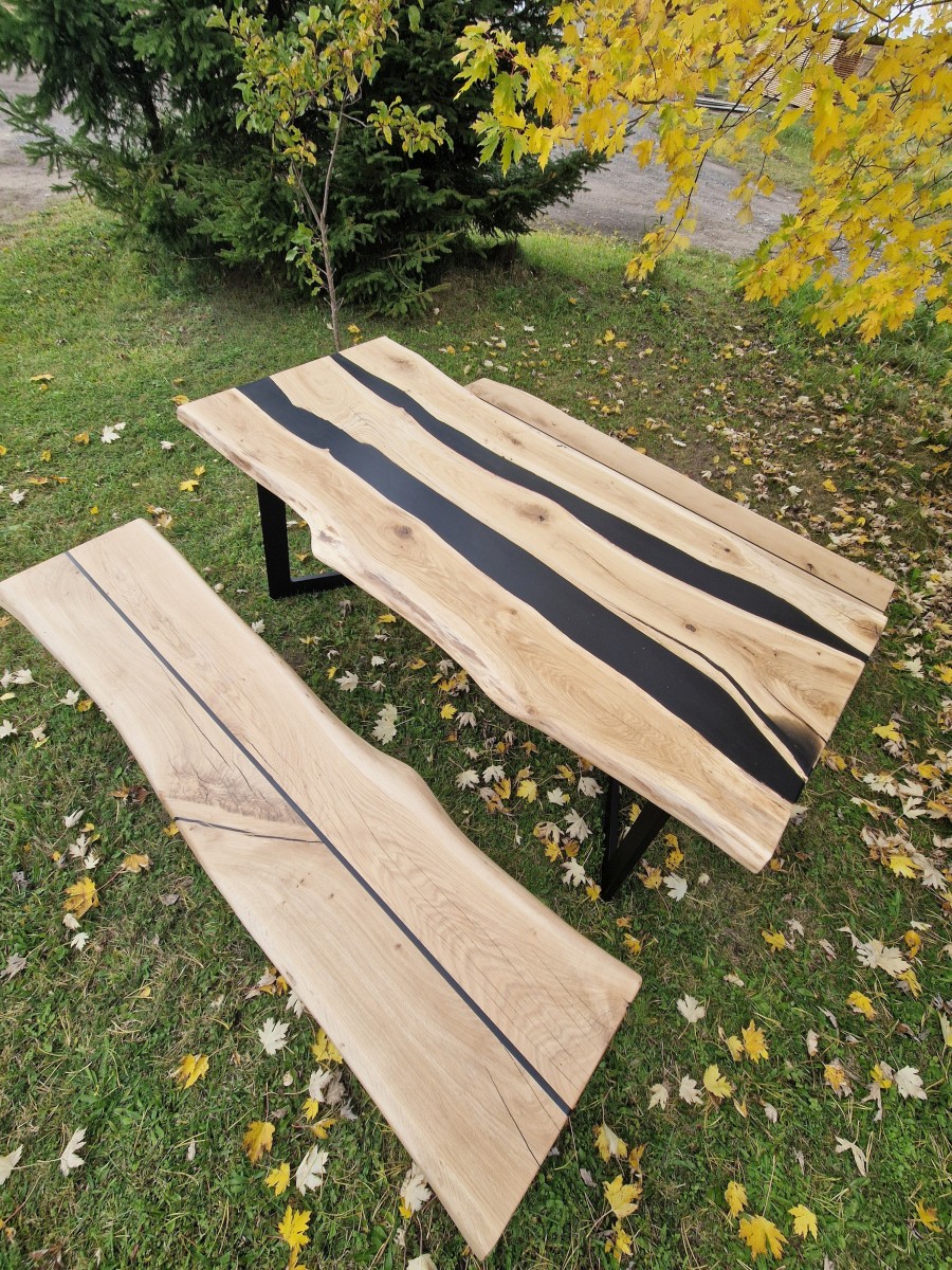 Massivholztisch Set Eiche