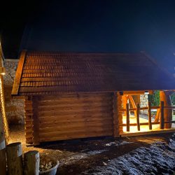 Finnische Sauna - Blockhaussauna Rundstamm-Bauweise kaufen