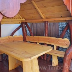 Holzpavillon mit Sitzbereich kaufen