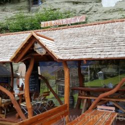 rustikaler Holzpavillon 300 x 500 cm