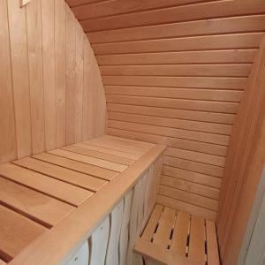Mini Sauna - Liegefläche + Sitzplatz - 2 Personen