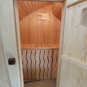 Mini Sauna - Türeingang