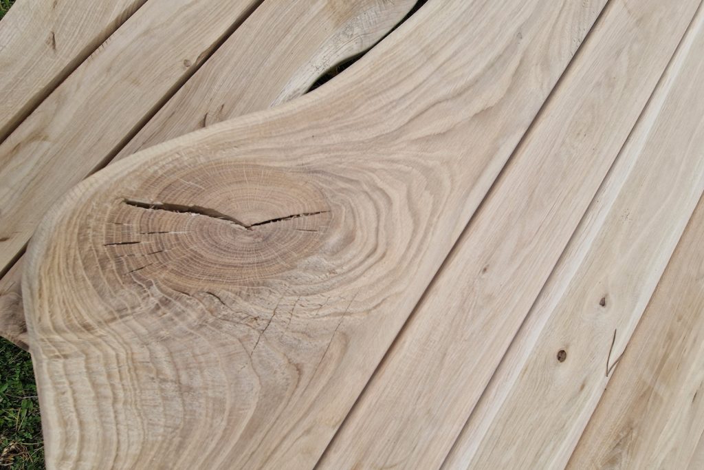 Holzmaserung aus der Nähe betrachtet