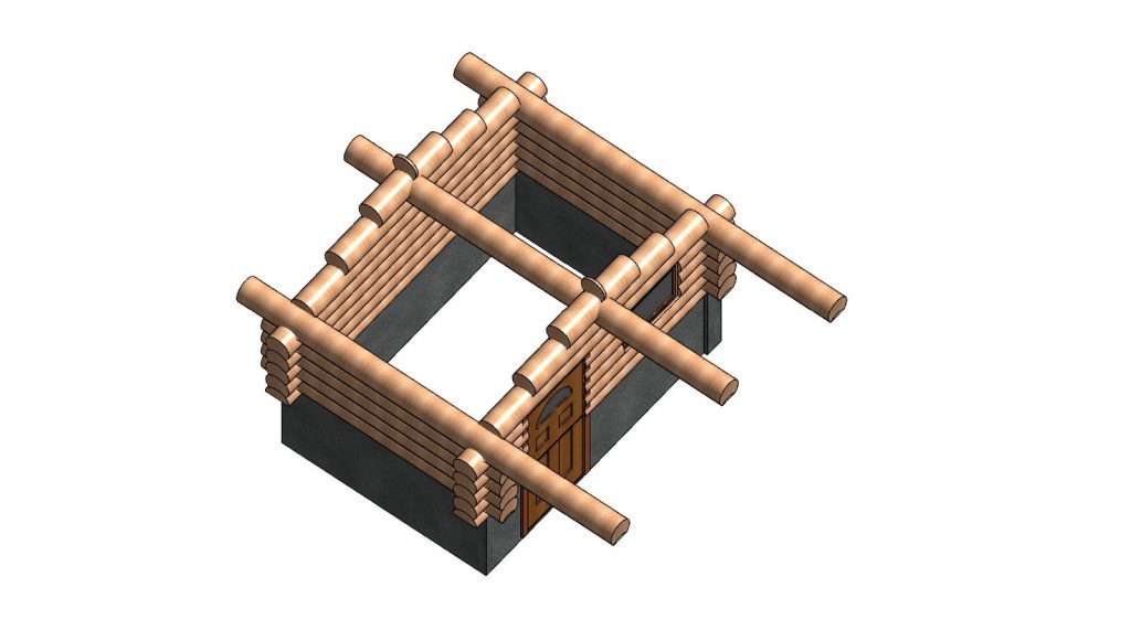 Teilversenkte Erdsauna als 1-Raum-Lösung