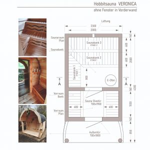 Gartensauna mit Vorraum