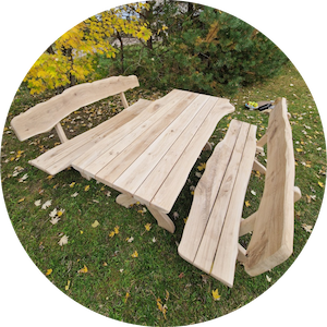 Eichenmöbel Indoor und Outdoor